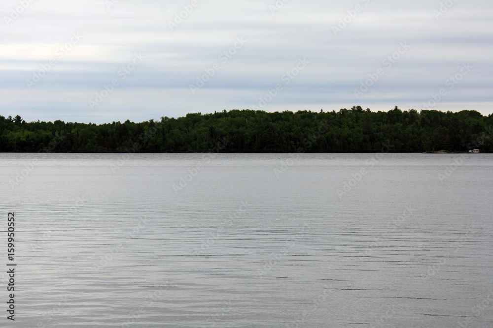 Sleepy lake on a cloudy day Sleepy lake on a cloudy day