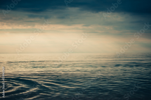 Blue sea water background