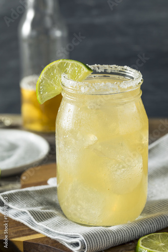 Refreshing Alcoholic Beer Margarita Beerita photo