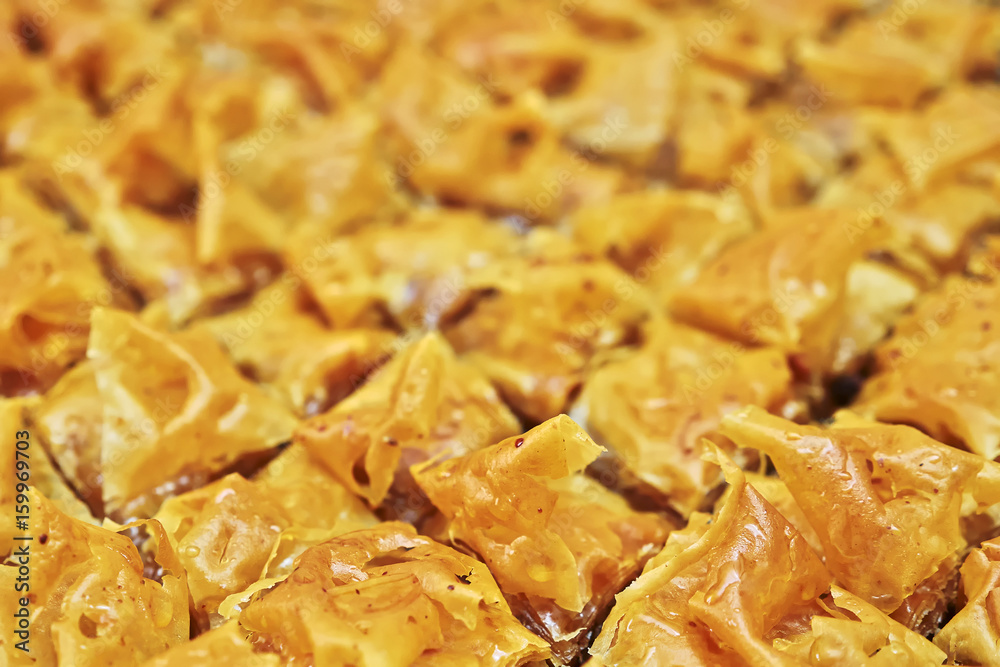 baklava, delicious oriental kind of sweet pie baklava, delicious oriental kind of sweet pie