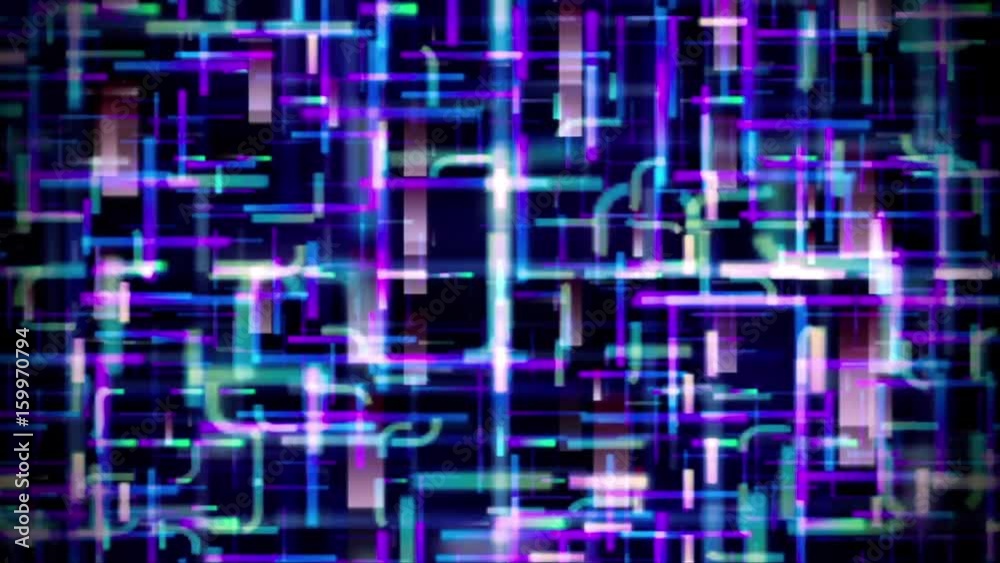 Video Background 1010: Zooming light grid abstraction (Loop).