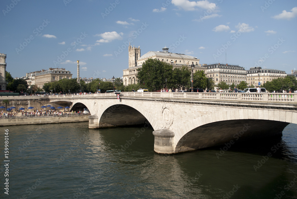 France. Paris. The Pont au Change, XIV-XVIII centuries.