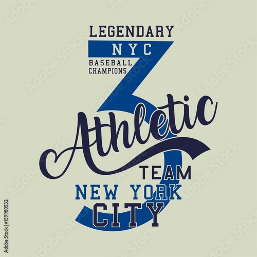 Design alphabet and numbers legendary baseball champions athletic for t-shirts