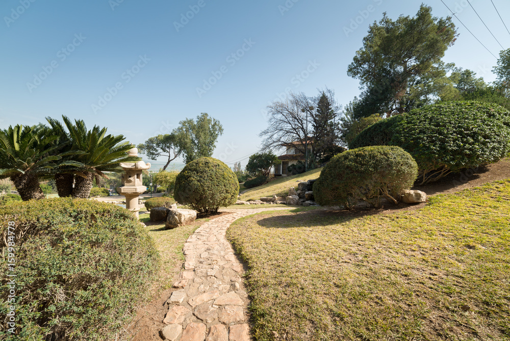Obraz premium Japanese Garden at Kibbutz Hephzibah