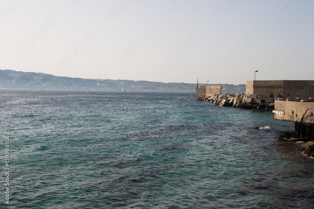 Italy,The Strait of Messina - Harbor of Villa san Giovanni