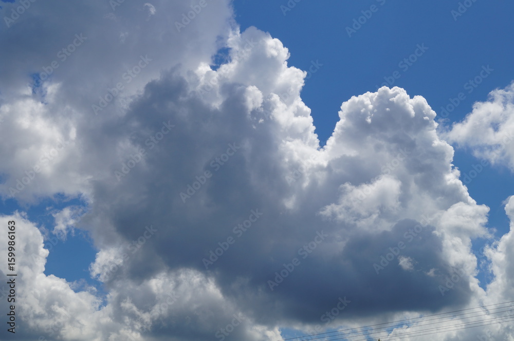 Himmel, blau, cloud, Wolken, weiß Himmel, blau, cloud, Wolken, weiß
