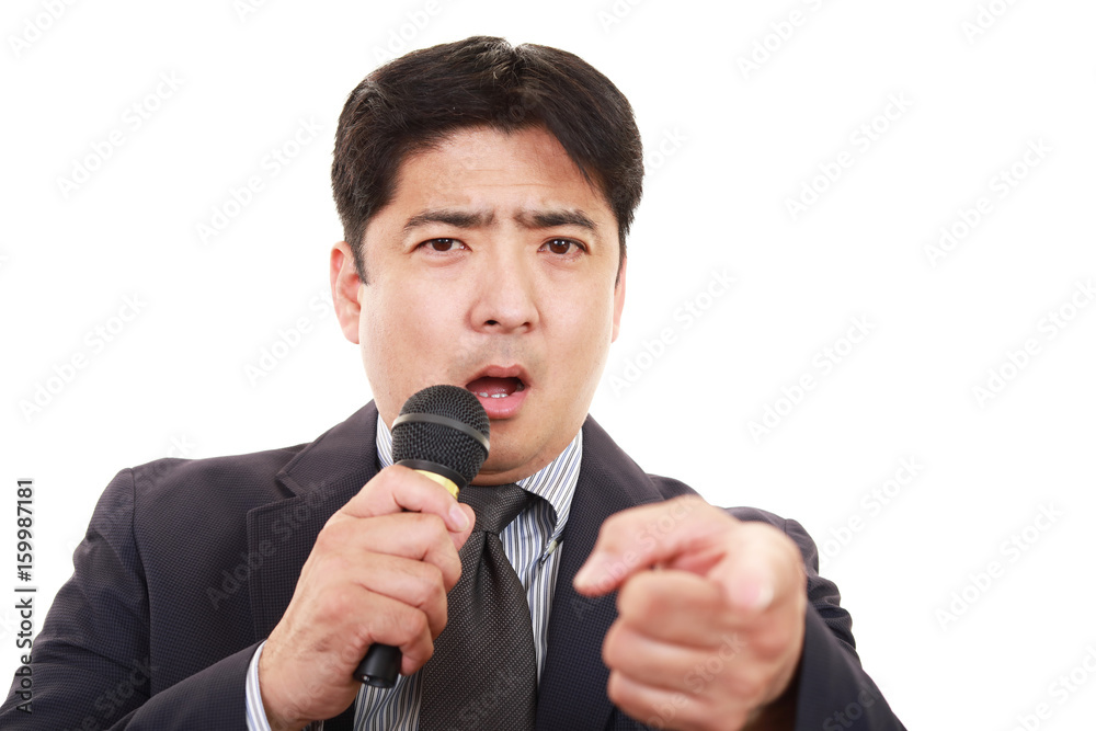 怒るビジネスマン
