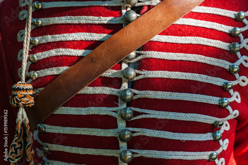 Fototapeta Details of a dolman hussar jacket