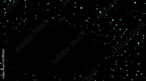 Night sky with blue stars on black background. Dark astronomy space template. Galaxy starry pattern wallpaper. Shiny stars, night sky universe. Cosmos stars wallpaper Vector illustration