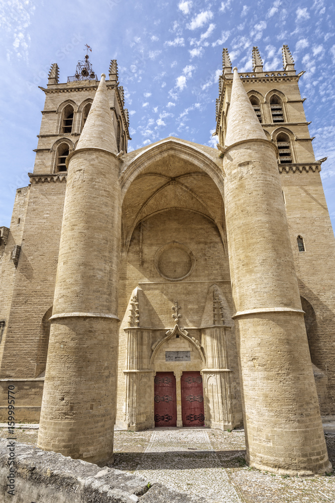 Die Kathedrale in Montpellier, Südfrankreich