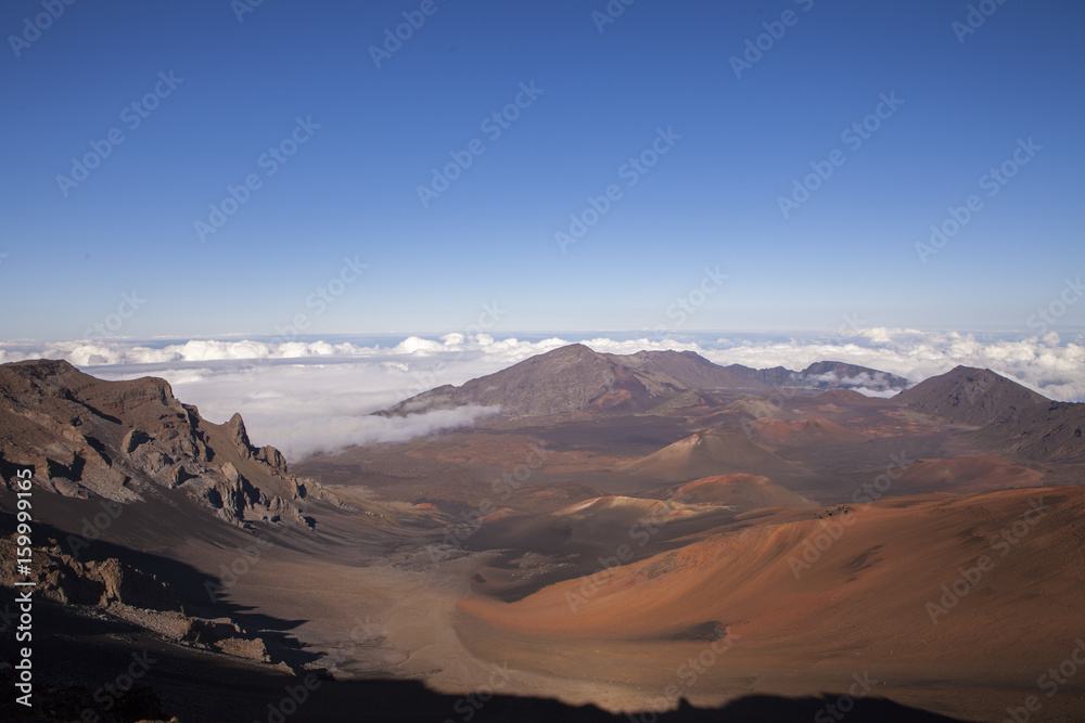 Fototapeta premium Mount Haleakala Crater on the Island of Maui, Hawaii