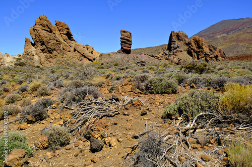Mountain on the Tenerife desert