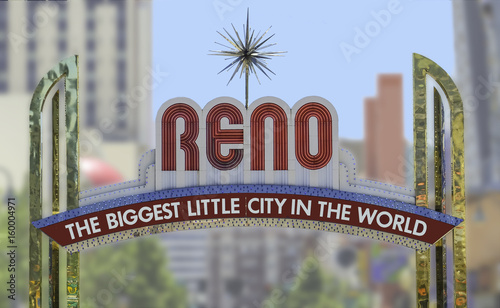 Reno Arch sign in downtown Reno, Nevada