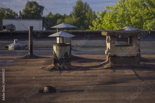 Old ventilation on s roof