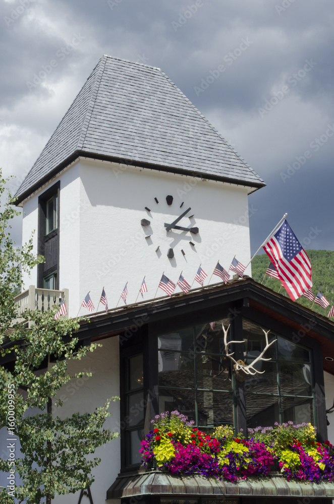Vail Clock Tower in Summer