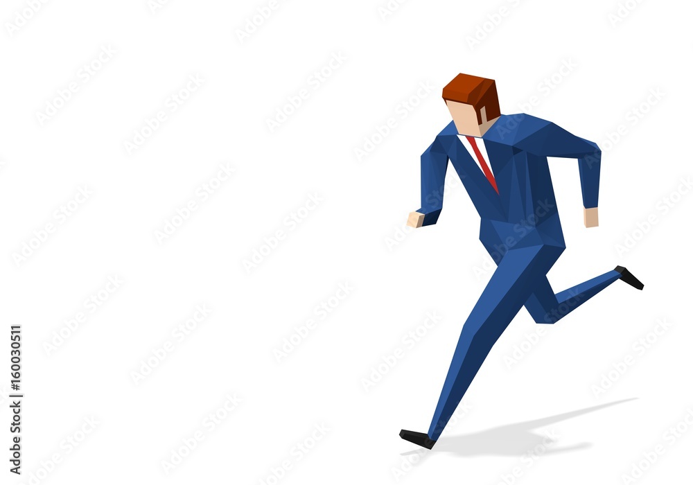 Running businessman Running businessman