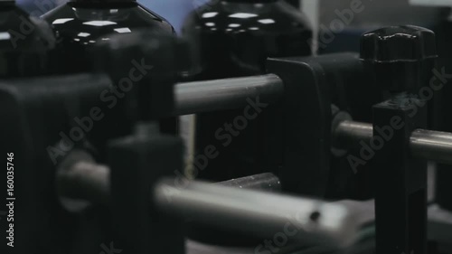 pharmaceutical production line. Syrup filling line