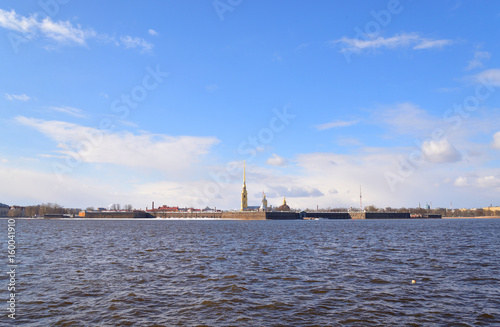River Neva and Peter and Paul Fortress.