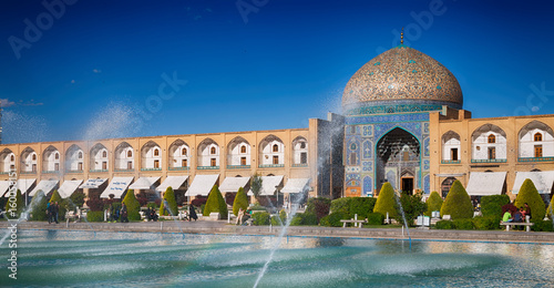 in iran old square mosque photo