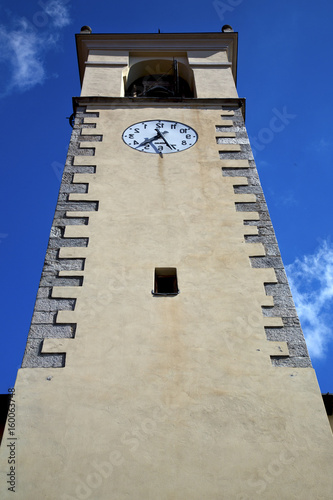 sumirago   in  italy   the   wall    tower bell sunny day photo