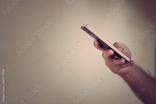 women typing smartphone close  up