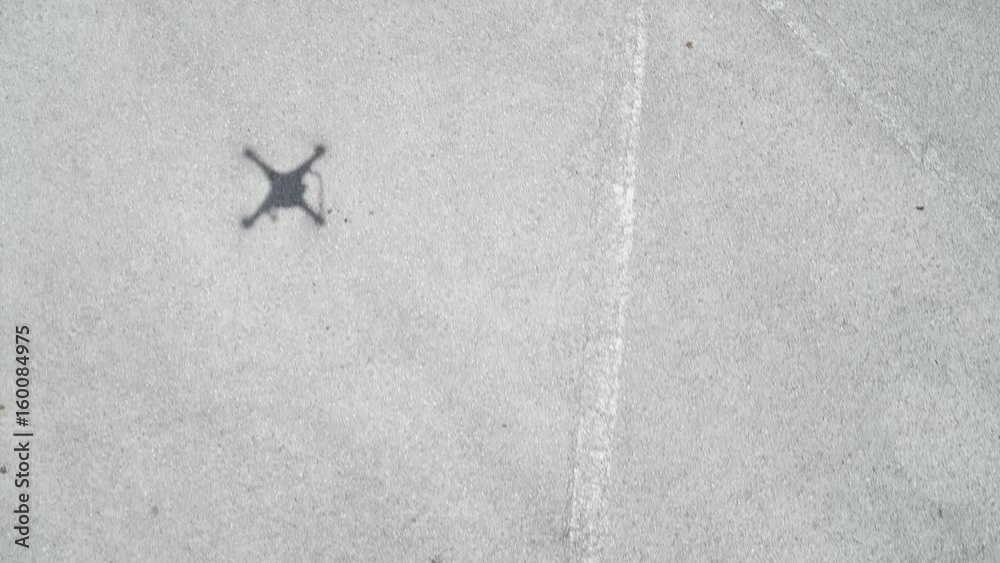 Stock video Drone shadow on the ground