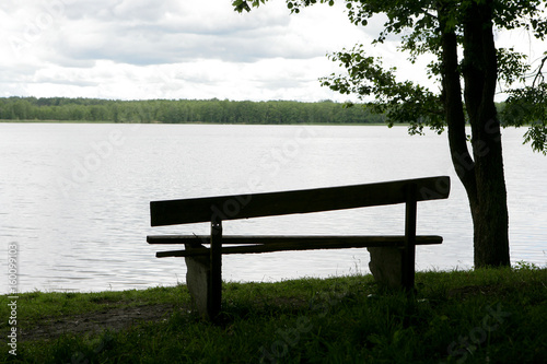 Lakeside bench