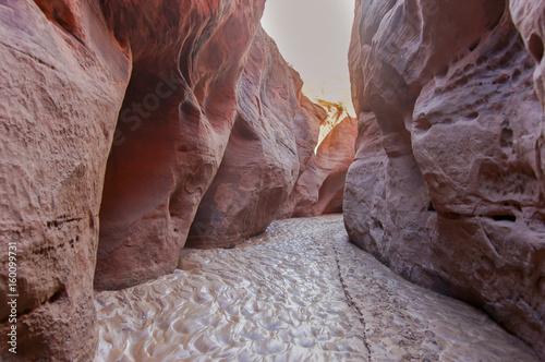 Inside of Buckskin Gulch Slot Canyon. Paria Canyon, Kanab, Utah, USA.