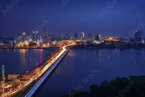 Fototapeta Naklejka Na Ścianę i Meble -  Johor Bahru is one of the biggest city in South Malaysia nearest to Singapore.