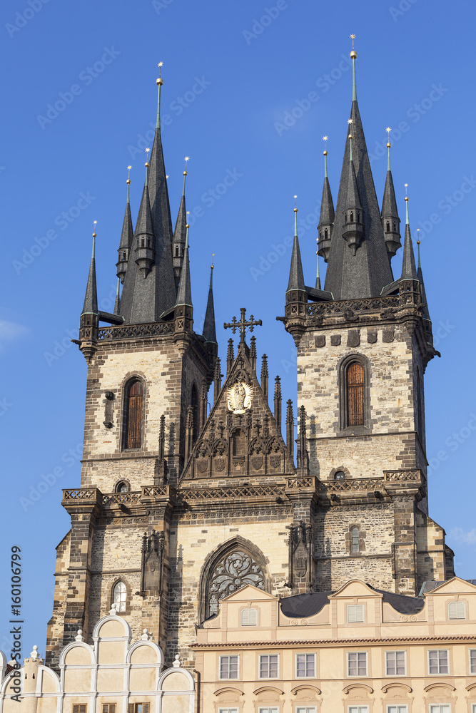 Church of Our Lady before Tyn, facade, Prague, Czech Republic
