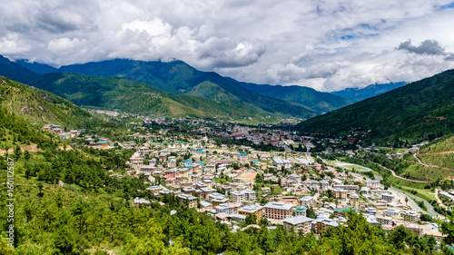 Thimphu city in Bhutan photo
