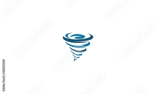 Wind, tornado, twister emblem symbol icon vector logo