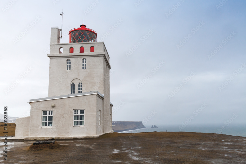 Exterior of Dyrholaey lighthouse, Iceland