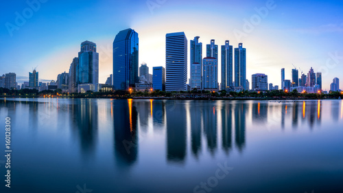 Sunrise scence of Bangkok Panorama © Travel man