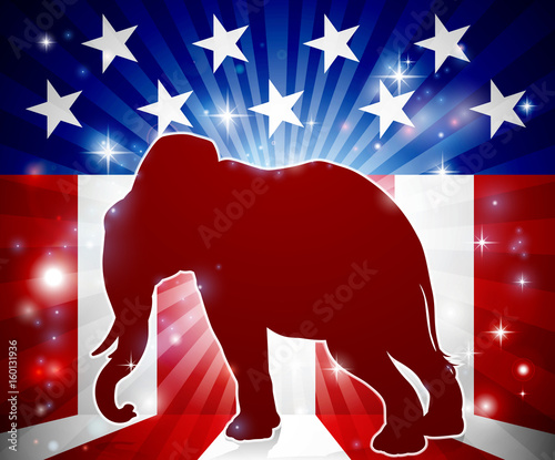 Elephant Republican Political Mascot