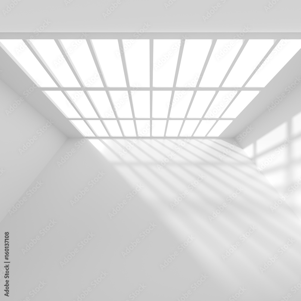 Empty Room with Window. Abstract Architecture Wallpaper