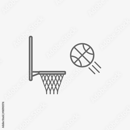 basketball hoop with ball