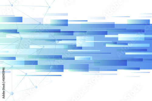 Technology Blue Abstract Mesh Background with hexagons polygon, Lines and Digital Shapes. Futuristic technology style. EPS10 Design Layout for Your Media Business.