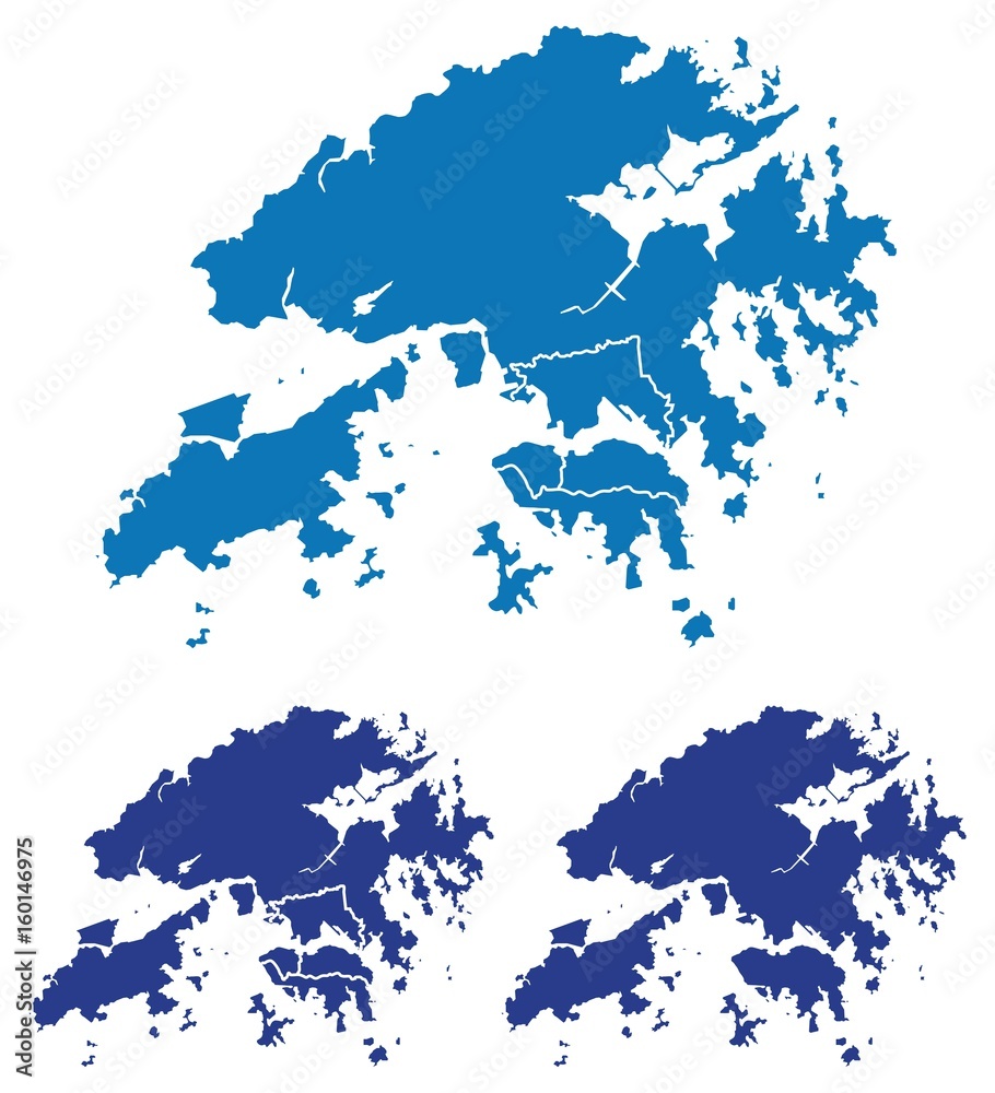Obraz premium Map of Hong Kong