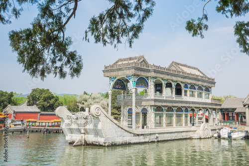 The Marble Boat in Summer Palace Beijing, China