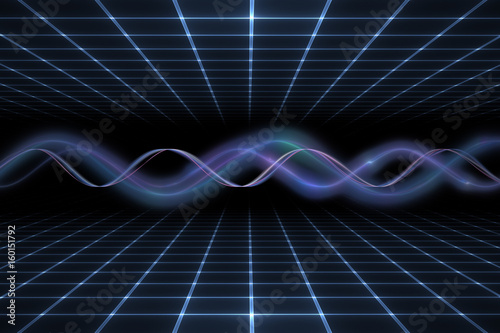 Abstract background of science and technology