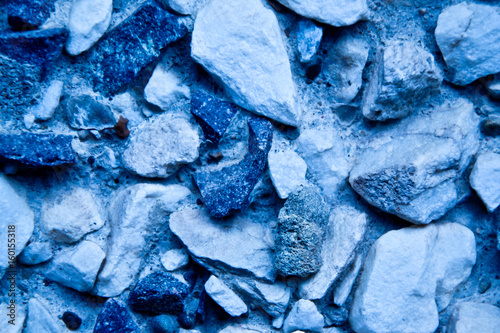 Foto Blue tone mix of rocks
