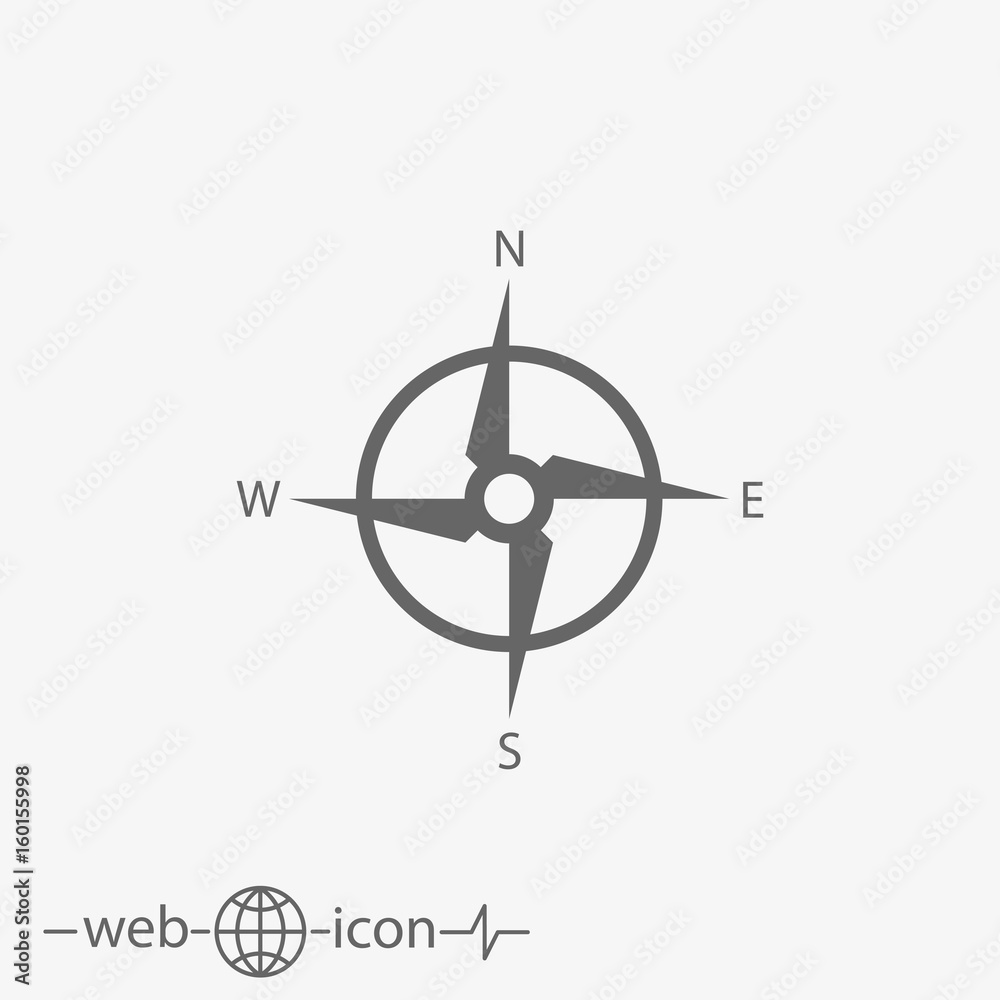 Naklejka premium compass