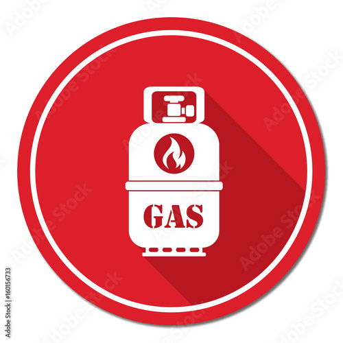 Camping gas bottle icon