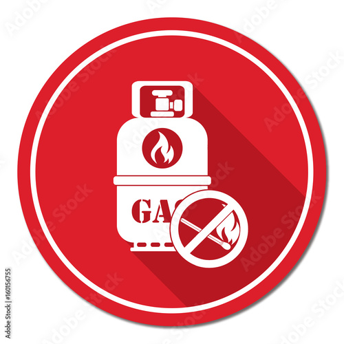 Camping gas bottle icon