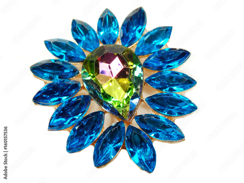 jewelry with bright crystals brooch luxury fashion