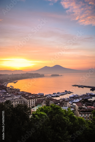 Sunrise over Naples, Italy photo