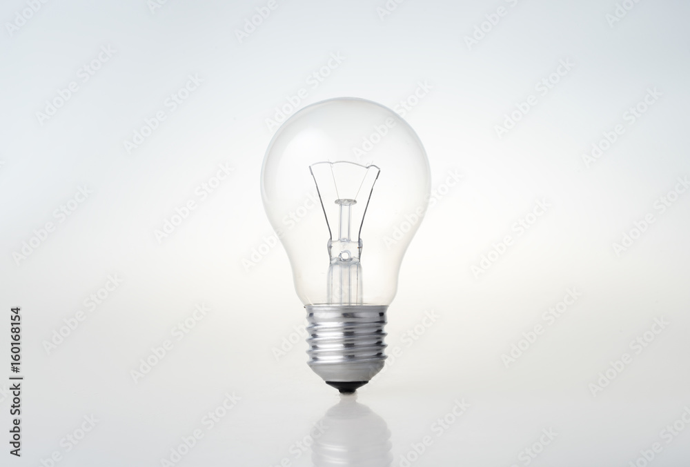Transparent light bulb. Background image. Transparent light bulb. Background image.