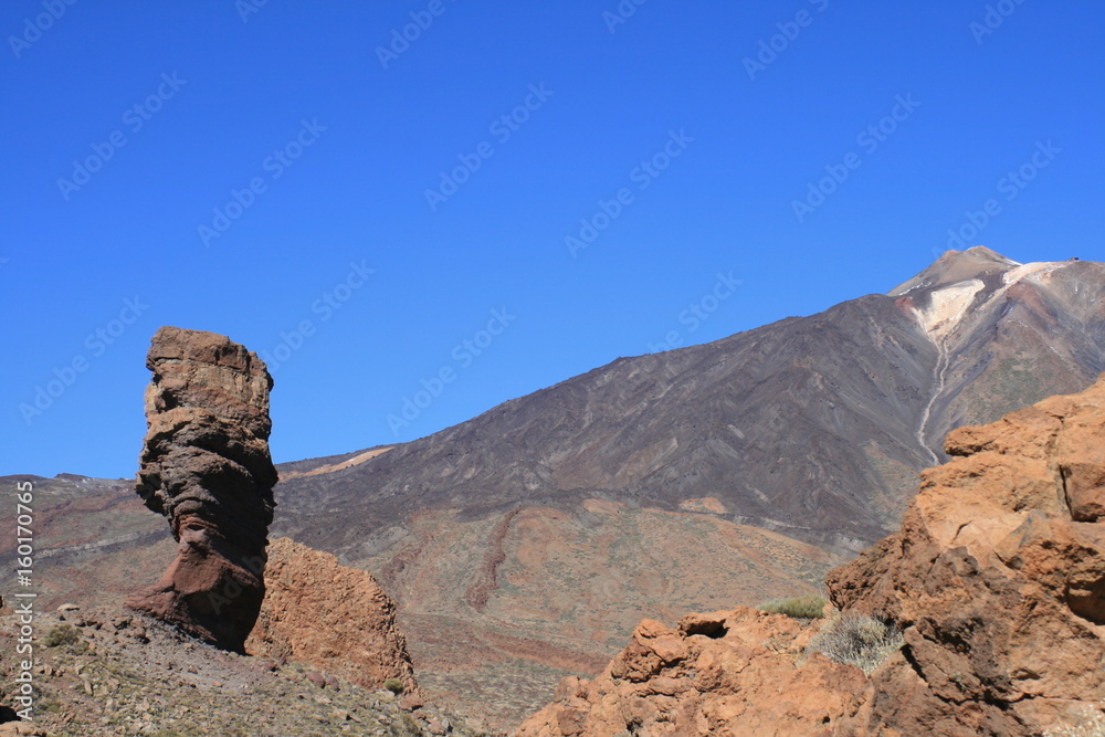 Berühmte Felsformation auf dem Teide, Teneriffa