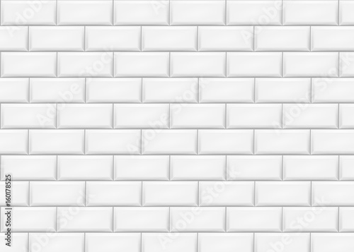 Ceramic brick tile wall. Vector illustration.